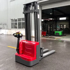 Fast Delivery Full Electric Stacker 1000kg 1500kg Self-Lifting Pallet Loader Full Electric Self Loading Stacker thumbnail-4