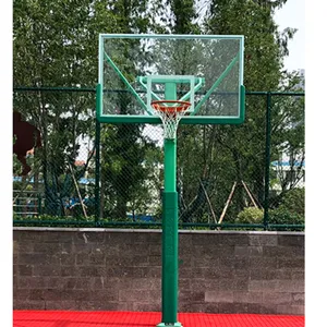 Jinling 11232 Buried Basketball Hoop, Jinling Basketball Backboard, Tempered Glass Board thumbnail-1