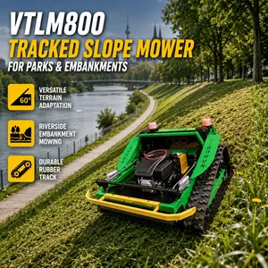 Vigorun VTLM800 Remote Brush Cutter, Heat-Resistant Motor Design Crawler Lawn Mower Agricultural for Commercial Use thumbnail-2