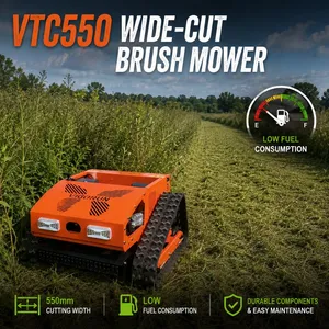 Mower Grass Cutter Tractor 4.5kW 224cc Loncin Gasoline Engine VTC550 Mini Tractor Lawn Mower For Golf Courses thumbnail-1
