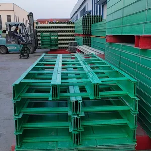 Closed Type Hot Dip Galvanized Steel Fiberglass FRP Cable Tray With Cover for Management thumbnail-1