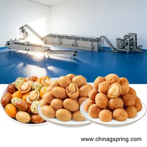 New Design Automatic Fish Skin Peanut Flour Coating Production Line thumbnail-1