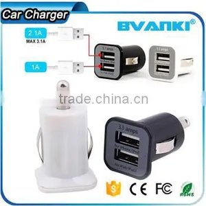 Fast Charger Mobile Phone Accessories Micro Auto Universal 5V 3.1A Dual USB Car Charger for Iphone for Samsung for Smart Phone Supplier's Choice thumbnail-1