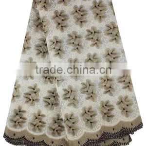New Fashion Customized Wholesale Organza Lace Fabric MOG0191 thumbnail-1