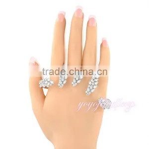 Wholesale Cheap Fashion Jewelry Zircon Hand Palm Bracelet thumbnail-1