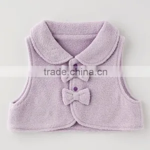 Japanese Wholesale Products High Quality Cute Ribbon Baby Vests Winter Clothes Kids Wear Toddler Clothing Children Infant thumbnail-2