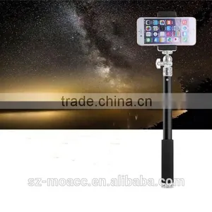 Crystal Interface Aluminum Selfie Stick With Bluetooth Shutter Button thumbnail-5