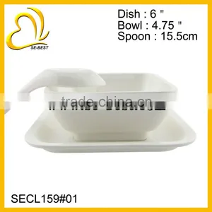 WHITE PLASTIC TABLEWARE FOR DESSERT,; DESSERT BOWL thumbnail-2