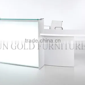 Modern Appearance Pink and White High Gloss Beauty Salon Reception Desk (SZ-RT048) thumbnail-2
