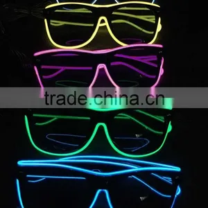 Factory Wholesale Led Flashing Light Glasses Shutter Party el Glasses for Christmas Halloween Decoration thumbnail-5