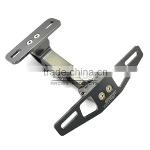 BJ-LPL-033 Top Quality CNC Aluminum Universal Motorcycle Plate Holder Motorcycle thumbnail-2
