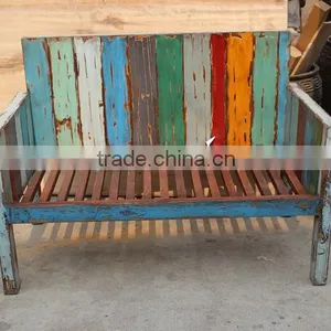 Chinese Antique Furniture, Reproduction Antique Colorful Chair thumbnail-1