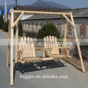 Patio Two Seater Wooden Outdoor Swing Chair thumbnail-1