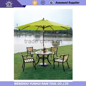 Grass Usage Olefin Fabric Hotel Wooden Big Parasol thumbnail-1