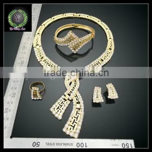 New Arrival 4pcs/set 18K Gold Plated Jewelry Set for Woman Bag and Dress,jewelry Set AHK1092 Supplier's Choice thumbnail-2