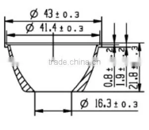 Wholesales Cob Led Flashlight Optical Grade PC Reflector thumbnail-4