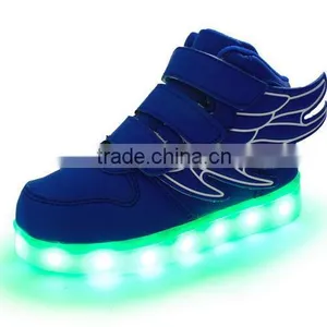 Kids Girls Boys LED Light Sneakers Luminous Casual Flashing Usb Charger Led Shoes thumbnail-5