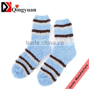 Custom Soft Towel Cotton Wholesale Stripe High Quality Children Terry Socks thumbnail-3