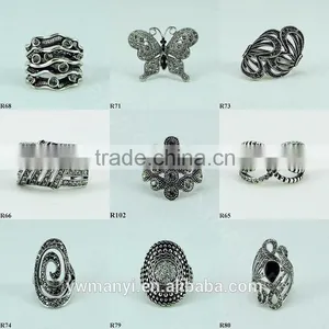 Hot Selling Fashion Jewelry Manufacturer China Direct Skull Ring Men R20 thumbnail-4