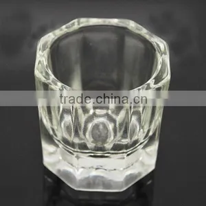Crystal Nail Art Liquid Small Glass Container 3.9cmW X4cmH thumbnail-1