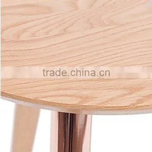 Modern Metal-on-wood Design Phoenix Side Table thumbnail-3