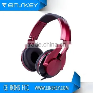 Professional DJ Headset Foldable Headband Headphone With Stereo 3.5mm Gold-plate Jack Headphones E-H009 thumbnail-1
