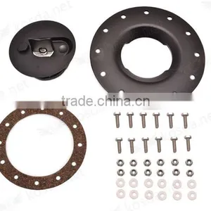 Polished Finish Fuel Cell Cap Assembly Gasket , 12-Bolt Flush Mount Fuel Cell Cap Assembly thumbnail-1