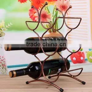 European High Shoe Wine Holder 8 Bottle Wooden Wine Glass Bottle Holder thumbnail-1