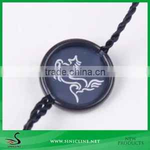 Sinicline Aluminum Garment Seal Tag With High Quality Silk Printed Brand Logo thumbnail-1