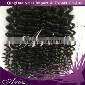 New Arrival Brazilian Virgin Hair Lace Closure , Virgin Brazilian Loose Wave Spiral Curly Closure thumbnail-4