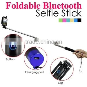 The Gadget Wholesale Colorful Wireless Monopod Bluetooth Selfie Stick ,camera Mini Tripod thumbnail-1
