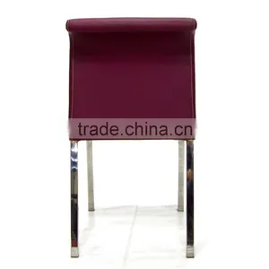 Stainless Steel Legs Low Back Dining Room Chair for Sale thumbnail-4