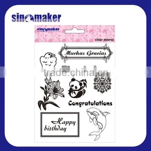 Fancy Customized Designs Clear Stamp Children Play Stamp Set thumbnail-1