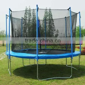 12FT Big Enjoyable Garden Jumping Trampoline With Enclosure and Ladder (TUV/GS 150KGS) thumbnail-1