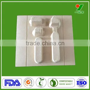 Renewable Paper Protection Pulp Customize Tray Display Recycled Replacing Plastic and Polycell Foam thumbnail-1