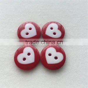 Lovely Heart Resin Button for Children's Toys and Stationerys thumbnail-4