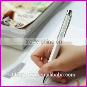 New Design Customized Logo High Quality Bling Crystal Stylus Pens for Office School thumbnail-2