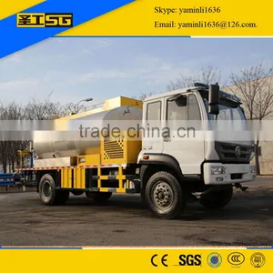 8000L HOWO With Auxiliary Engine HGY5162 GLQ Bitumen Sprayer Truck thumbnail-1