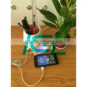 USB Electric Pencil Vase Desktop Charger thumbnail-1