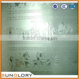 Deep Acid Etched Glass , Glass Fusing Art thumbnail-1