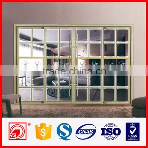 Factory Price Double Glass Aluminium Sliding Door for Balcony thumbnail-1