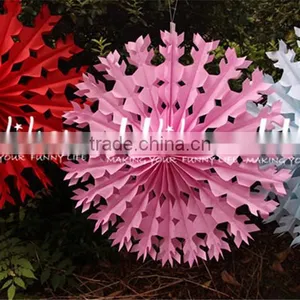 2013 New Party Tissue Honeycomb Fan Handheld Fan Paper Birthday Decoration Fan thumbnail-5