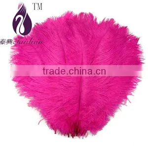 15-20cmHot Pink Ostrich Feathers Plumage Flapper Dresses for Craft thumbnail-1