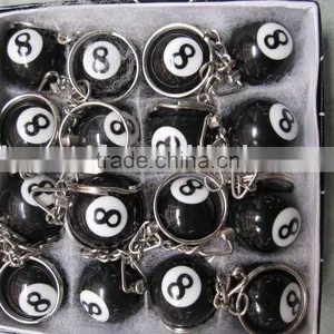 Billiards Ball Black 8 Keychain thumbnail-1