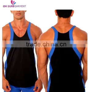 100% Cotton Mens Custom Bodybuilding Singlet thumbnail-1