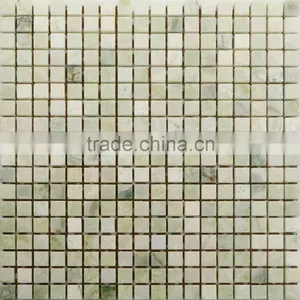 Decorative Square Natural Stone Mosaic for Wall/Floor Green Onyx thumbnail-1