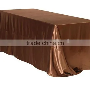 Chocolate Satin Square Table Cloth/table Linen for Weddings thumbnail-1