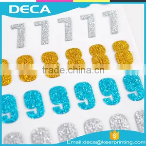 Glitter Vinyl Sticker Decal-Glitter Alphabet Letters,Glitter Sticker Printing,glitter Kinds Sticker, thumbnail-1