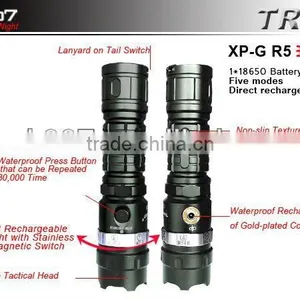 Multifunction Torch & Flashlight Rechargeable Battery 18650 Torch Manufacturer TR01 thumbnail-1
