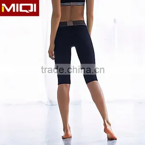 Workout Clothing Women Custom Logo Printing Seamless Capri Sports Yoga Pants Wholesale thumbnail-1